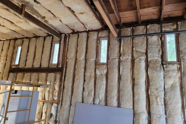 Garage Insulated, drywall framed windows Garage Insulated, drywall framed windows