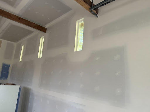 Garage Right Side, drywall framed windows Garage Right Side, drywall framed windows